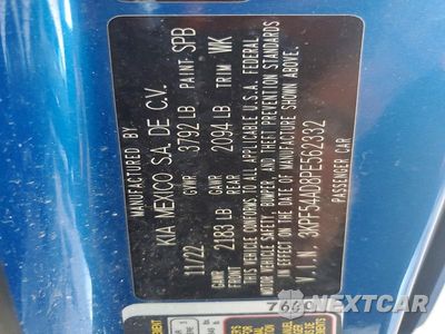 Zdjęcie 13 z 13 samochodu: 2023 KIA FORTE GT LINE VIN:3KPF54AD8PE562332 - miniatura