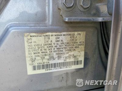 Zdjęcie 12 z 12 samochodu: 2008 NISSAN ALTIMA 2.5 VIN:1N4AL21E28N558213 - miniatura