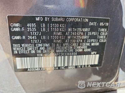 Zdjęcie 13 z 13 samochodu: 2019 SUBARU OUTBACK 2.5I PREMIUM VIN:4S4BSAFC2K3366808 - miniatura