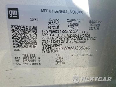 Zdjęcie 13 z 13 samochodu: 2021 CHEVROLET TRAVERSE PREMIER VIN:1GNERKKWXMJ268845 - miniatura