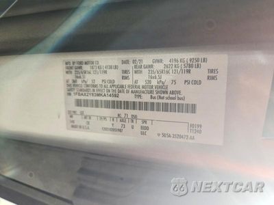 Zdjęcie 13 z 13 samochodu: 2021 FORD TRANSIT T-350 VIN:1FBAX2Y83MKA14592 - miniatura