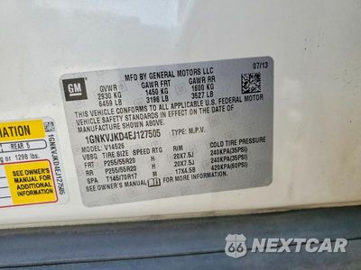 Zdjęcie 25 z 26 samochodu: 2014 CHEVROLET TRAVERSE LTZ VIN:1GNKVJKD4EJ127505 - miniatura