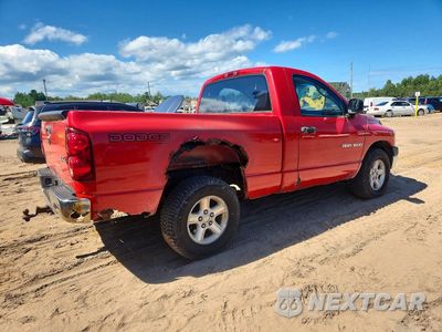 Trzecie zdjęcie samochodu z tyłu: 2007 DODGE RAM 1500 ST VIN:1D7HU16PX7J577078 - miniatura