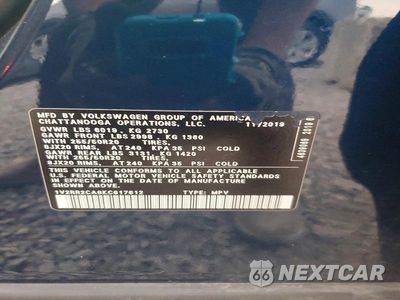 Zdjęcie 13 z 13 samochodu: 2019 VOLKSWAGEN ATLAS SEL VIN:1V2RR2CA6KC617612 - miniatura