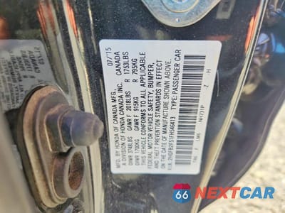 Zdjęcie 13 z 13 samochodu: 2015 HONDA CIVIC LX VIN:2HGFB2F51FH546413 - miniatura