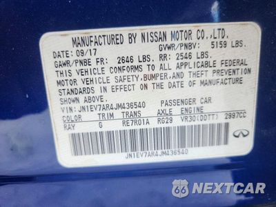 Zdjęcie 13 z 13 samochodu: 2018 INFINITI Q50 3.0T SPORT VIN:JN1EV7AR4JM436540 - miniatura
