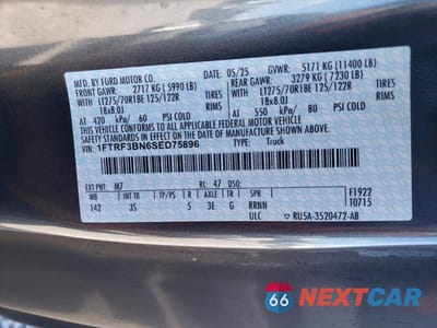 Zdjęcie 12 z 12 samochodu: 2025 FORD F350 SUPER DUTY VIN:1FTRF3BN6SED75896 - miniatura