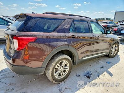 Trzecie zdjęcie samochodu z tyłu: 2020 FORD EXPLORER XLT VIN:1FMSK8DH4LGB52808 - miniatura