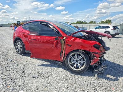 Czwarte zdjęcie samochodu z boku: 2022 TESLA MODEL Y VIN:7SAYGDEE6NA001690 - miniatura