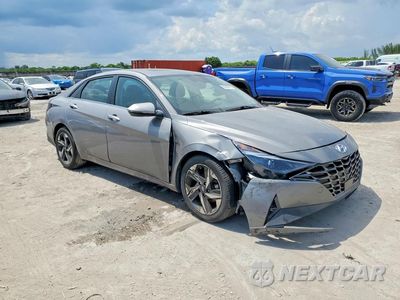 Czwarte zdjęcie samochodu z boku: 2021 HYUNDAI ELANTRA SEL VIN:KMHLN4AG3MU138532 - miniatura