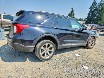 Trzecie zdjęcie samochodu z tyłu: 2020 FORD EXPLORER PLATINUM VIN:1FM5K8HC7LGB29745 - miniatura