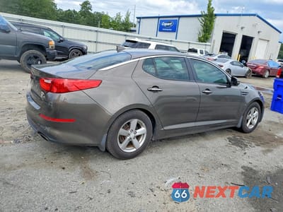 Trzecie zdjęcie samochodu z tyłu: 2014 KIA OPTIMA LX VIN:5XXGM4A76EG309368 - miniatura
