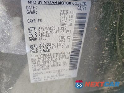 Zdjęcie 13 z 13 samochodu: 2024 NISSAN MURANO SL VIN:5N1AZ2CJXRC128277 - miniatura