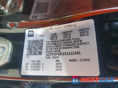 Zdjęcie 12 z 12 samochodu: 2025 GMC CANYON DENALI VIN:1GTP2FEK2S1111541 - miniatura