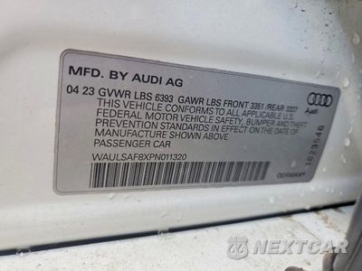 Zdjęcie 13 z 13 samochodu: 2023 AUDI S8 VIN:WAULSAF8XPN011320 - miniatura