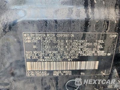 Zdjęcie 12 z 12 samochodu: 2010 TOYOTA RAV4 LIMITED VIN:JTMDK4DV4AD013742 - miniatura