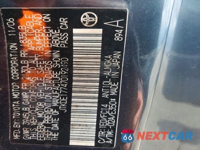 Zdjęcie 12 z 12 samochodu: 2007 SCION TC BASE VIN:JTKDE177470192490 - miniatura