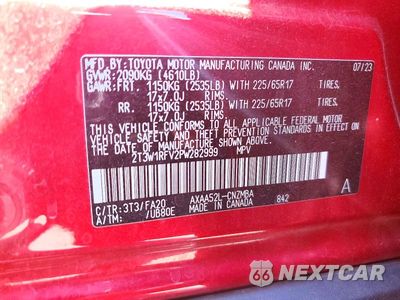 Zdjęcie 13 z 13 samochodu: 2023 TOYOTA RAV4 XLE VIN:2T3W1RFV2PW282999 - miniatura