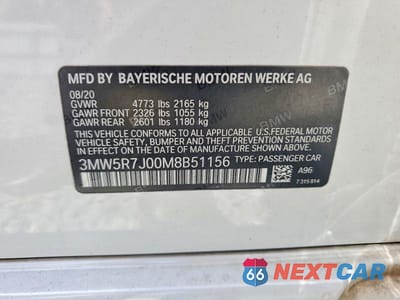 Zdjęcie 12 z 12 samochodu: 2021 BMW 330XI VIN:3MW5R7J00M8B51156 - miniatura