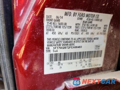 Zdjęcie 12 z 12 samochodu: 2015 FORD F250 SUPER DUTY VIN:1FT7W2BT2FEA96483 - miniatura