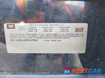 Zdjęcie 13 z 13 samochodu: 2015 CHEVROLET MALIBU 1LT VIN:1G11C5SL0FF327562 - miniatura