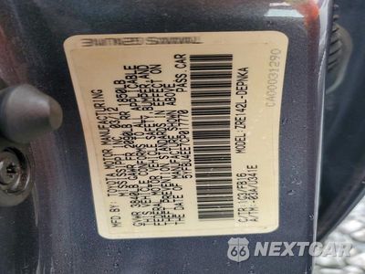 Zdjęcie 12 z 12 samochodu: 2012 TOYOTA COROLLA LE VIN:5YFBU4EE7CP017770 - miniatura