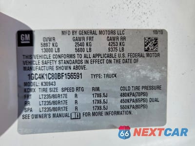 Zdjęcie 13 z 13 samochodu: 2011 CHEVROLET SILVERADO K3500 LTZ VIN:1GC4K1C80BF156591 - miniatura