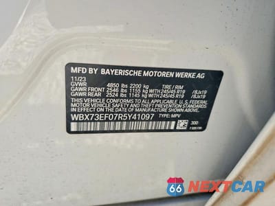 Zdjęcie 13 z 13 samochodu: 2024 BMW X1 XDRIVE28I VIN:WBX73EF07R5Y41097 - miniatura