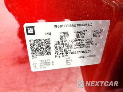 Zdjęcie 13 z 13 samochodu: 2018 CADILLAC XT5 LUXURY VIN:1GYKNCRS9JZ203105 - miniatura