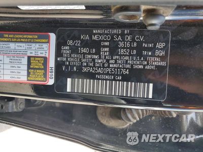Zdjęcie 12 z 12 samochodu: 2023 KIA RIO S VIN:3KPA25AD1PE511764 - miniatura
