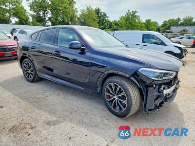 Czwarte zdjęcie samochodu z boku: 2023 BMW X6 M50I VIN:5UXCY8C02P9N57142 - miniatura