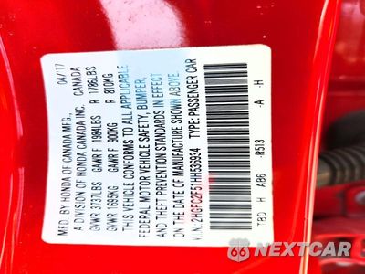 Zdjęcie 12 z 12 samochodu: 2017 HONDA CIVIC LX VIN:2HGFC2F51HH536934 - miniatura