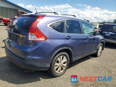 Trzecie zdjęcie samochodu z tyłu: 2012 HONDA CR-V EXL VIN:5J6RM4H74CL082395 - miniatura