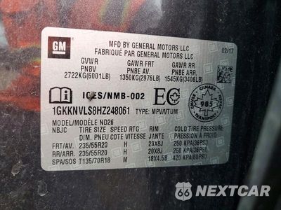 Zdjęcie 13 z 13 samochodu: 2017 GMC ACADIA ALL TERRAIN VIN:1GKKNVLS8HZ248061 - miniatura