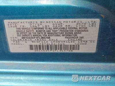 Zdjęcie 12 z 12 samochodu: 2015 NISSAN VERSA NOTE SV VIN:3N1CE2CP1FL365708 - miniatura