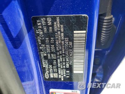 Zdjęcie 12 z 12 samochodu: 2024 HYUNDAI ELANTRA SEL VIN:KMHLM4DG4RU770493 - miniatura
