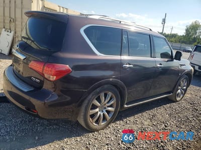 Trzecie zdjęcie samochodu z tyłu: 2014 INFINITI QX80 BASE VIN:JN8AZ2NC0E9352589 - miniatura