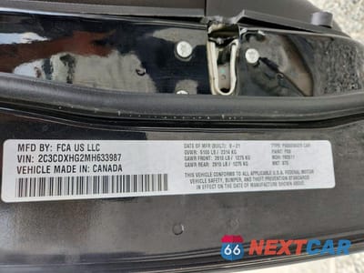 Zdjęcie 13 z 13 samochodu: 2021 DODGE CHARGER GT VIN:2C3CDXHG2MH633987 - miniatura