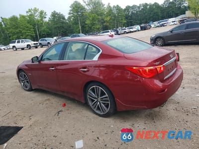 Drugie zdjęcie samochodu z przodu: 2016 INFINITI Q50 HYBRID VIN:JN1AV7APXGM490110 - miniatura