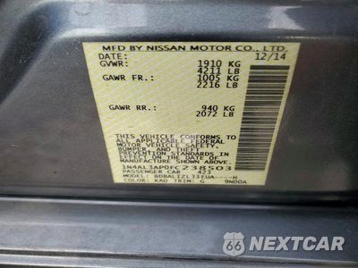 Zdjęcie 12 z 12 samochodu: 2015 NISSAN ALTIMA 2.5 SV VIN:1N4AL3AP0FC238503 - miniatura