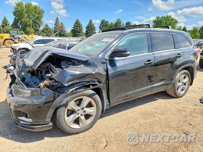 2014 TOYOTA HIGHLANDER LIMITED PLATINUM 5TDDKRFH9ES007028 - główne zdjęcie licytacji z USA - miniatura