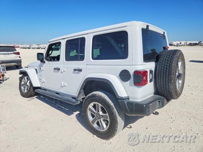 Drugie zdjęcie samochodu z przodu: 2022 JEEP WRANGLER UNLIMITED SAHARA VIN:1C4HJXEG4NW191294 - miniatura