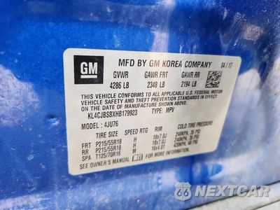 Zdjęcie 13 z 13 samochodu: 2017 BUICK ENCORE PREFERRED II VIN:KL4CJBSBXHB179923 - miniatura