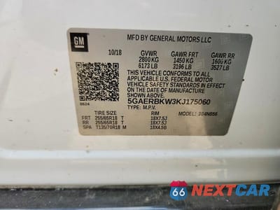 Zdjęcie 13 z 13 samochodu: 2019 BUICK ENCLAVE ESSENCE VIN:5GAERBKW3KJ175060 - miniatura