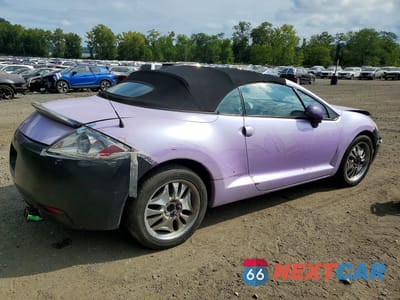 Trzecie zdjęcie samochodu z tyłu: 2007 MITSUBISHI ECLIPSE SPYDER GS VIN:4A3AL25F57E028780 - miniatura