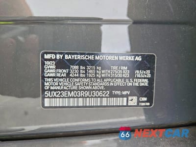 Zdjęcie 13 z 13 samochodu: 2024 BMW X7 XDRIVE40I VIN:5UX23EM03R9U30622 - miniatura