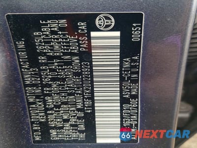 Zdjęcie 13 z 13 samochodu: 2013 TOYOTA CAMRY LE VIN:4T1BF1FK2DU228923 - miniatura