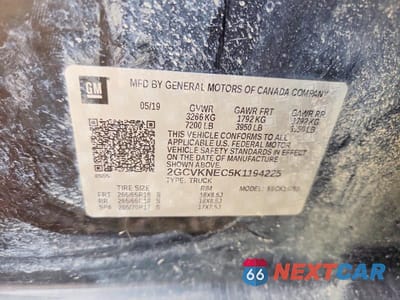 Zdjęcie 12 z 12 samochodu: 2019 CHEVROLET SILVERADO LD K1500 BASE/LS VIN:2GCVKNEC5K1194225 - miniatura