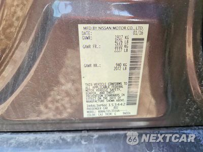 Zdjęcie 12 z 12 samochodu: 2016 NISSAN ALTIMA 2.5 SL VIN:1N4AL3AP6GC153442 - miniatura