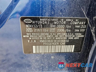 Zdjęcie 13 z 13 samochodu: 2014 HYUNDAI ELANTRA LIMITED VIN:KMHDH4AE9EU036650 - miniatura